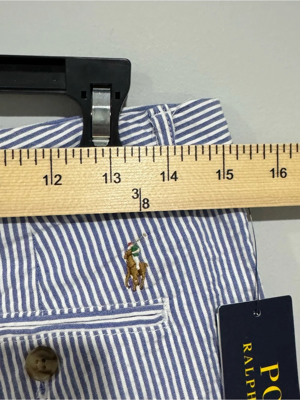 NWT Polo by Ralph Lauren boy‘s Blue Stripe shorts Size 18
